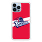 Detroit Pistons White Stripe iPhone 14 Pro Case