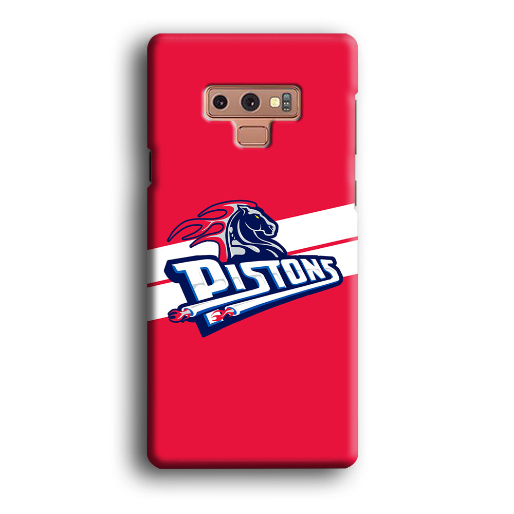 Detroit Pistons White Stripe Samsung Galaxy Note 9 Case