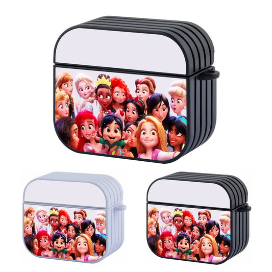 Disney Princess Selfie Hard Plastic Case Cover For Apple Airpods 3