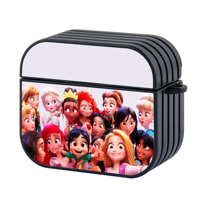 Disney Princess Selfie Hard Plastic Case Cover For Apple Airpods 3