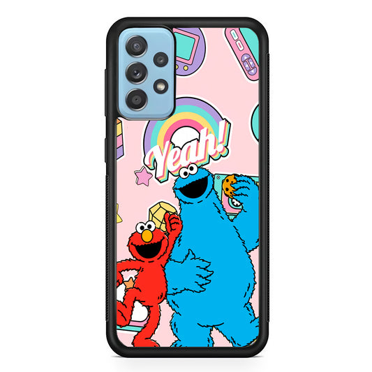 Elmo And Cookie Vintage Style Samsung Galaxy A52 Case
