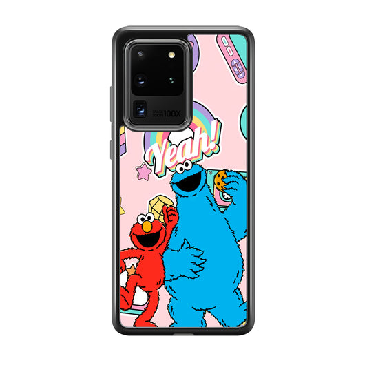Elmo And Cookie Vintage Style Samsung Galaxy S20 Ultra Case
