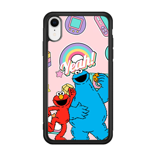 Elmo And Cookie Vintage Style iPhone XR Case