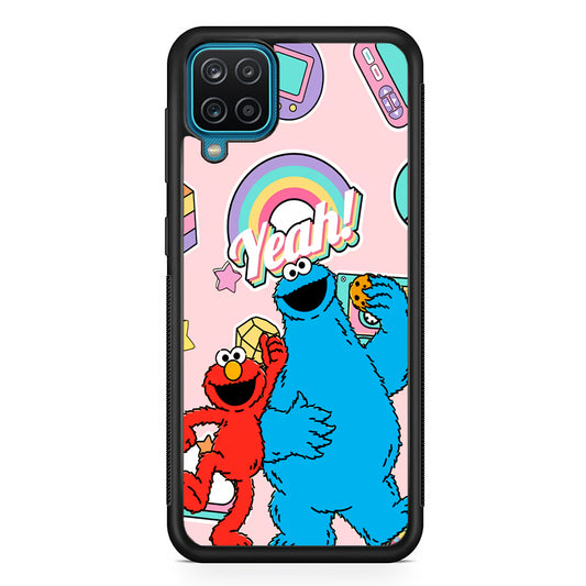 Elmo And Cookie Vintage Style Samsung Galaxy A12 Case