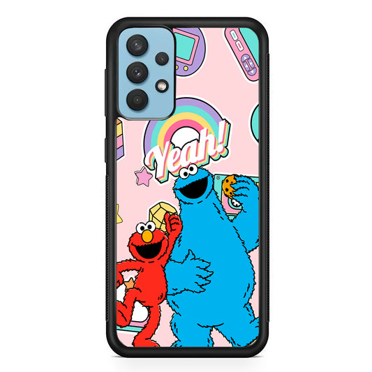 Elmo And Cookie Vintage Style Samsung Galaxy A32 Case