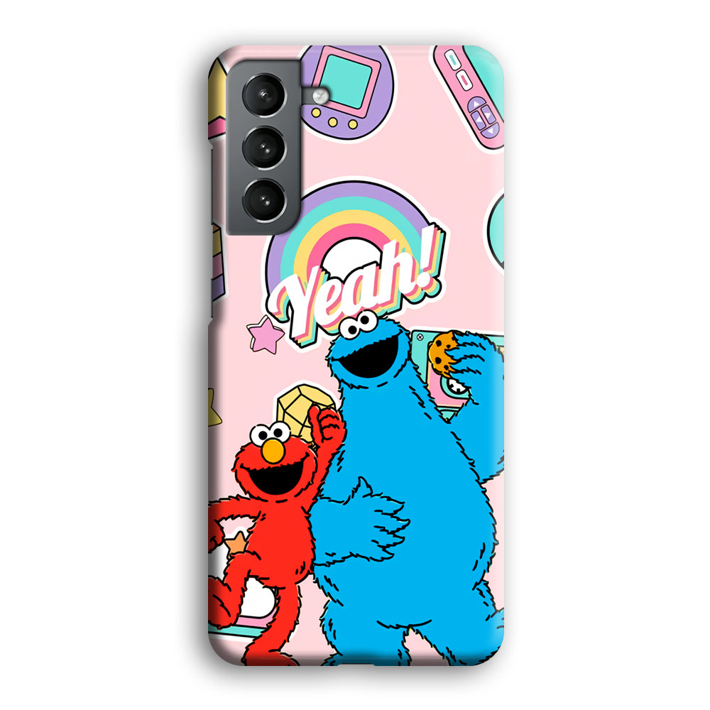 Elmo And Cookie Vintage Style Samsung Galaxy S21 Plus Case