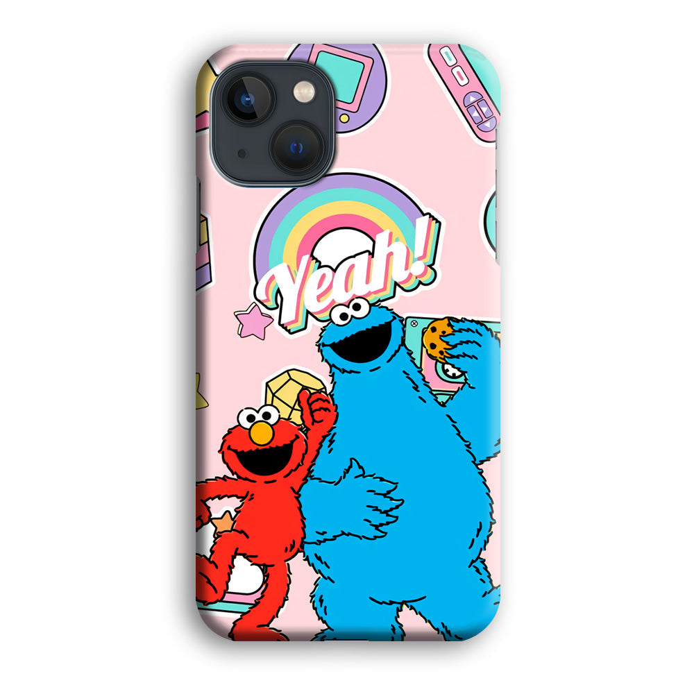 Elmo And Cookie Vintage Style iPhone 15 Case