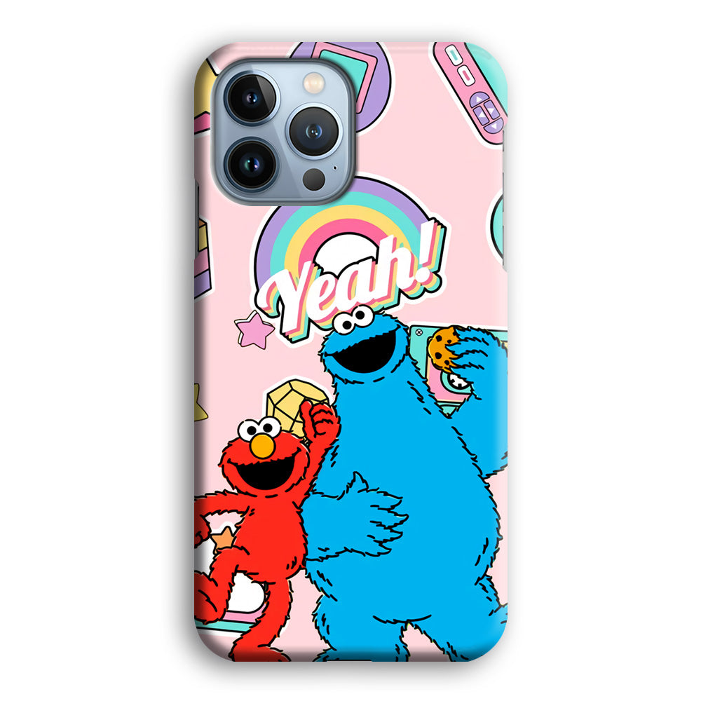 Elmo And Cookie Vintage Style iPhone 14 Pro Case