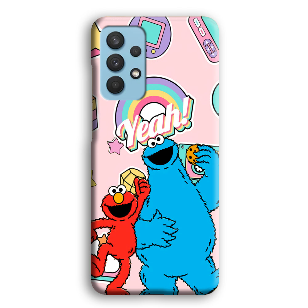 Elmo And Cookie Vintage Style Samsung Galaxy A32 Case