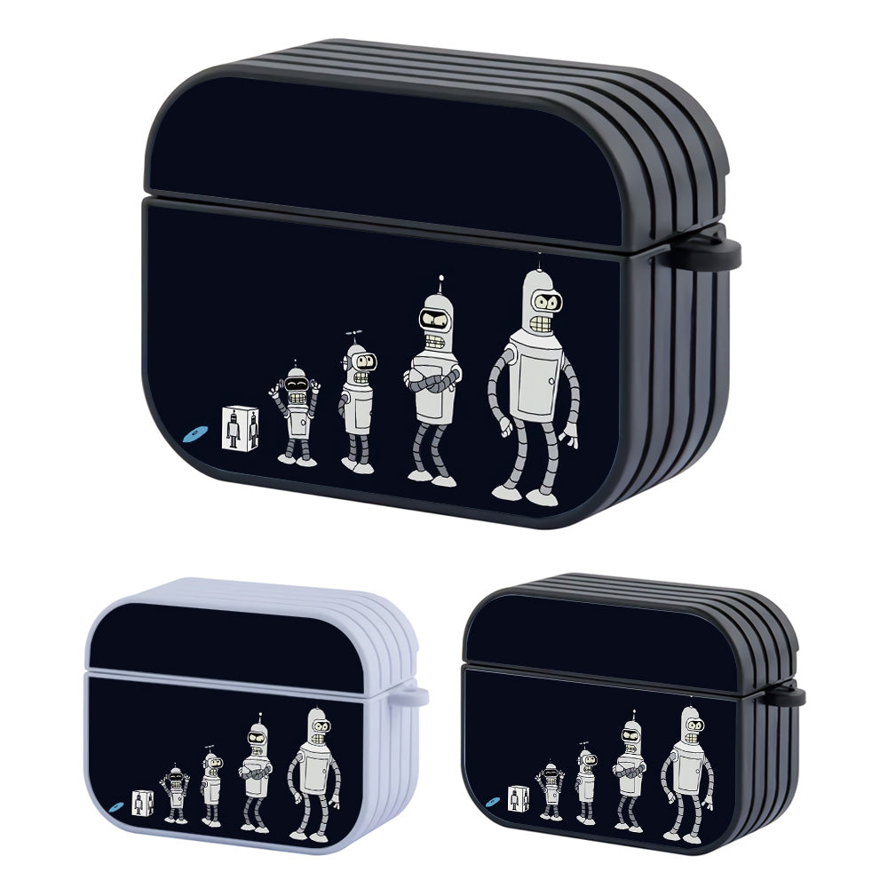 Evolution of Bender Futurama Hard Plastic Case Cover For Apple Airpods Pro