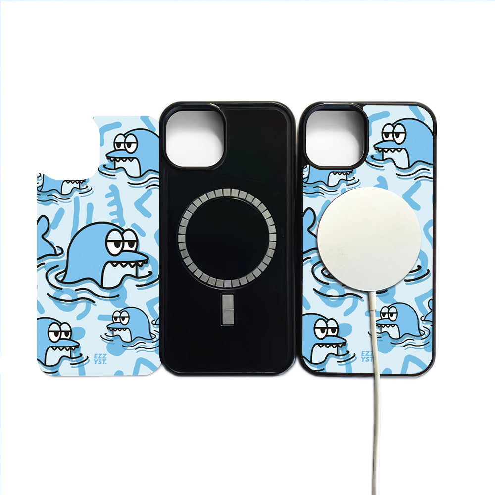 Exist Living Things Bored Shark Magsafe iPhone Case