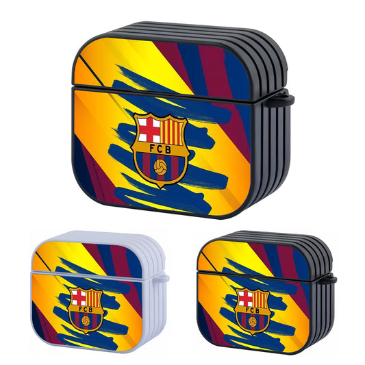 FC Barcelona Logo Hard Plastic Case Cover For Apple Airpods 3