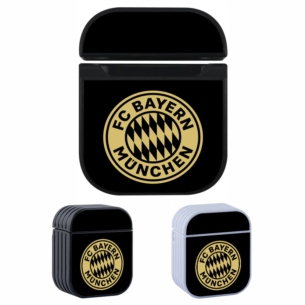 FC Bayern Munchen Gold Logo Hard Plastic Case Cover For Apple Airpods