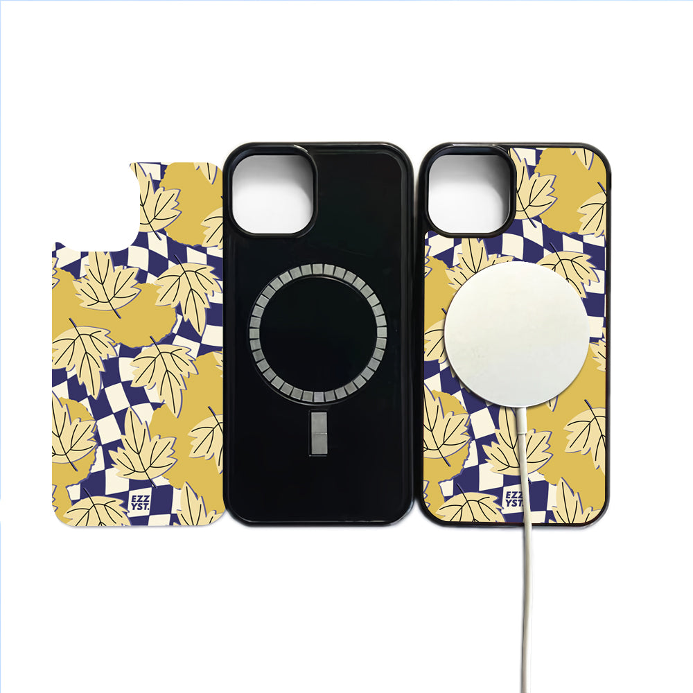 Falling Leaves Whitening in the Wind Magsafe iPhone Case