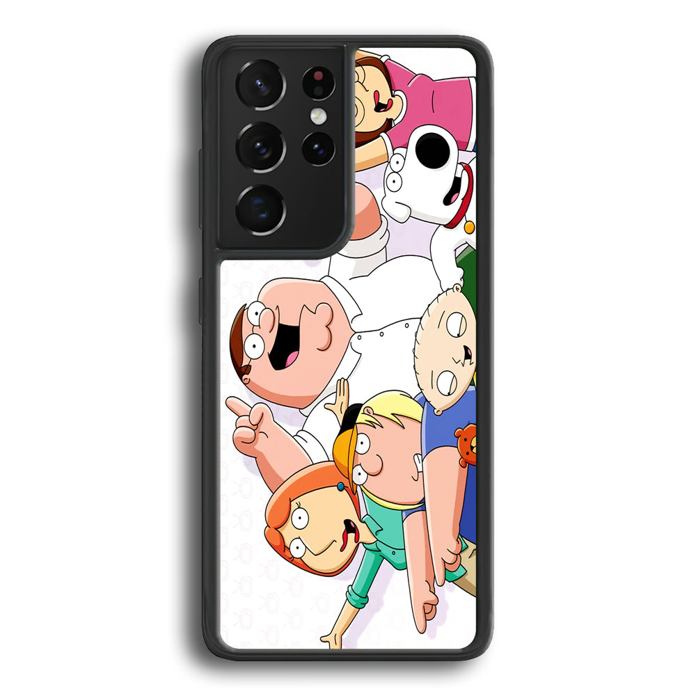 Family Guy Happy Moment Samsung Galaxy S22 Ultra Case - Ezzystore