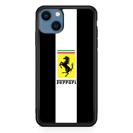 Ferrari Stripe White iPhone 14 Case - Ezzystore
