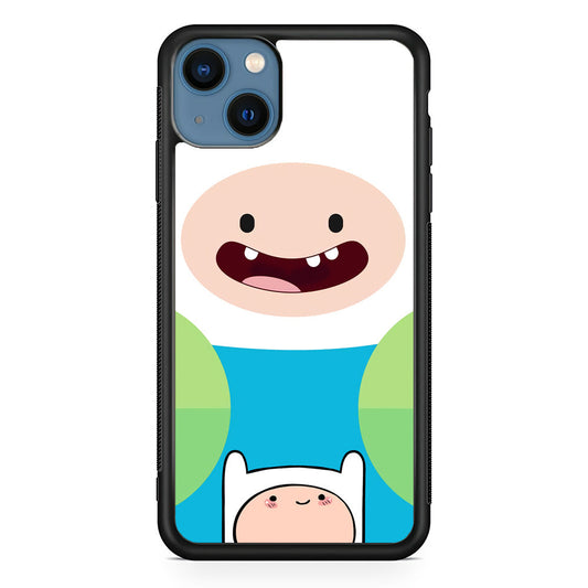 Fin Adventure Time Smiling Face iPhone 15 Case