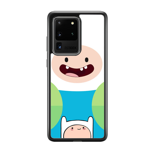 Fin Adventure Time Smiling Face Samsung Galaxy S20 Ultra Case