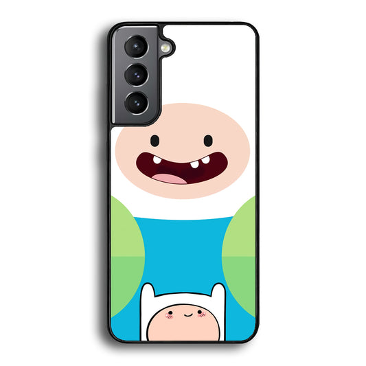 Fin Adventure Time Smiling Face Samsung Galaxy S21 Case