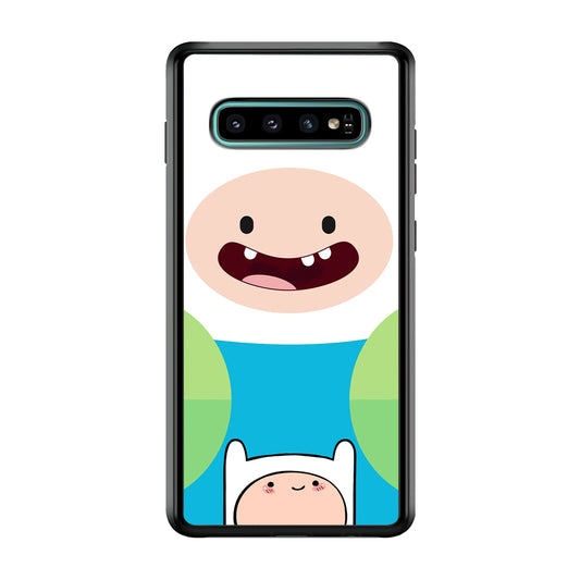 Fin Adventure Time Smiling Face Samsung Galaxy S10 Plus Case
