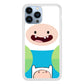 Fin Adventure Time Smiling Face iPhone 13 Pro Max Case