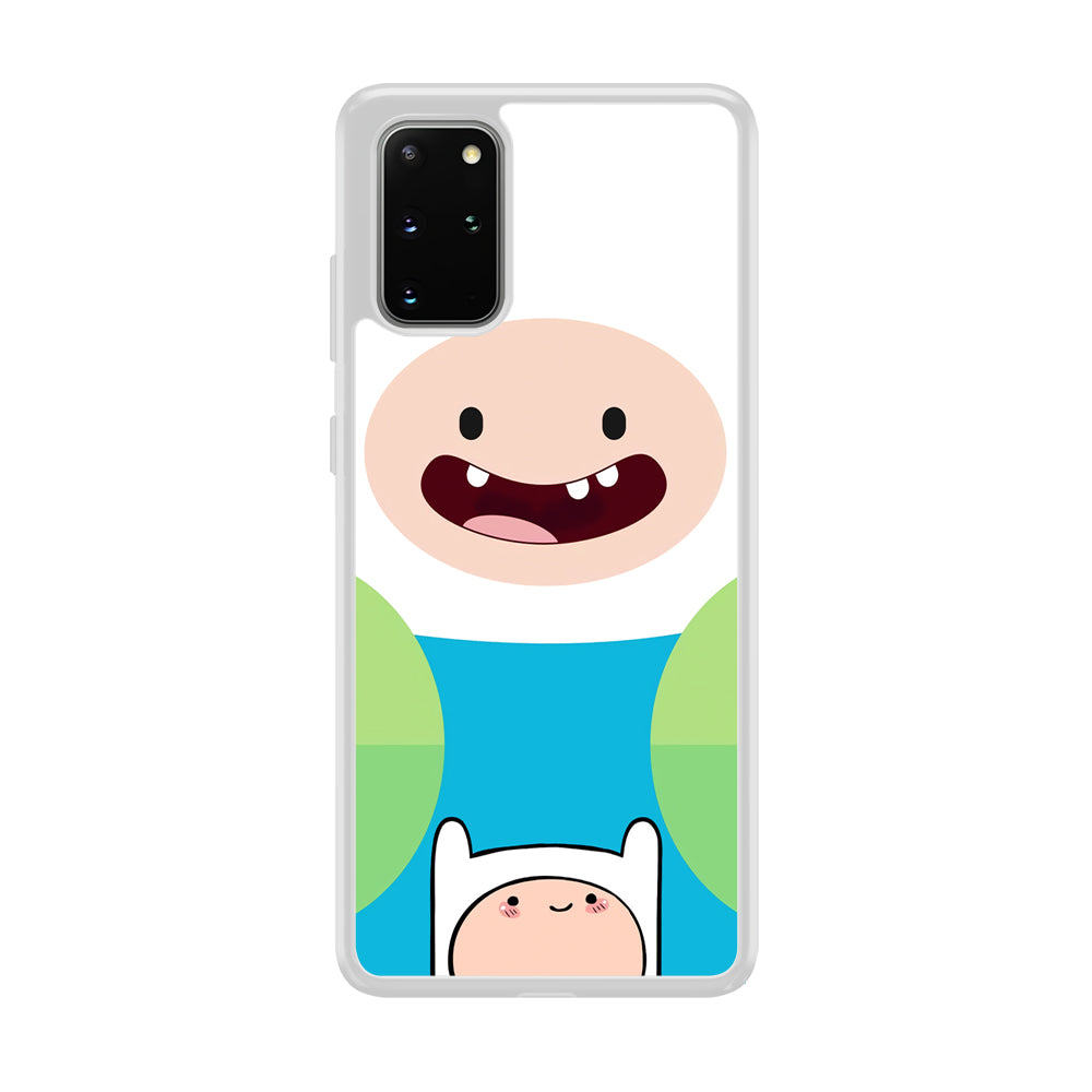 Fin Adventure Time Smiling Face Samsung Galaxy S20 Plus Case