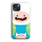 Fin Adventure Time Smiling Face iPhone 15 Plus Case