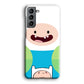 Fin Adventure Time Smiling Face Samsung Galaxy S21 Case