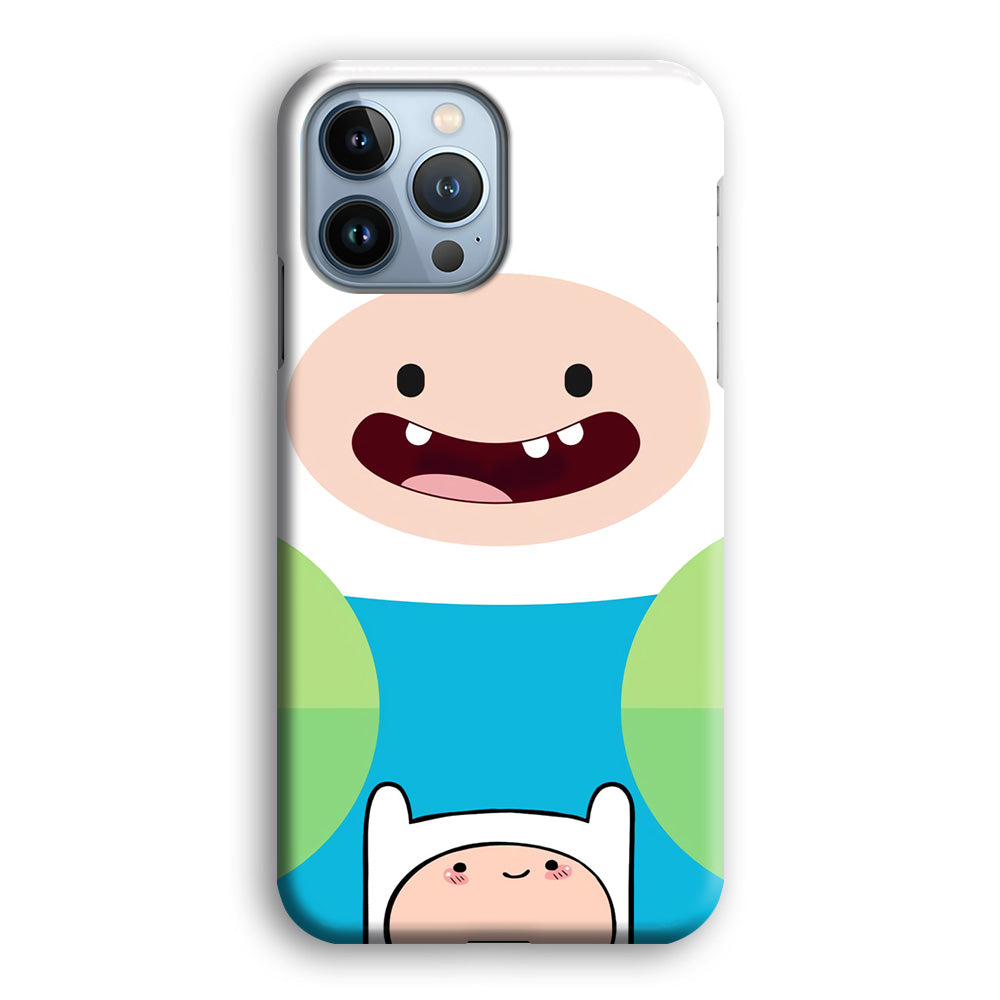 Fin Adventure Time Smiling Face iPhone 13 Pro Max Case