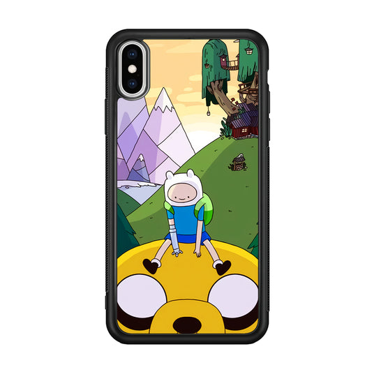 Fin And Jake Adventure Time Sad Moment iPhone Xs Max Case