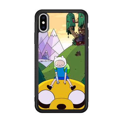 Fin And Jake Adventure Time Sad Moment iPhone XS Case
