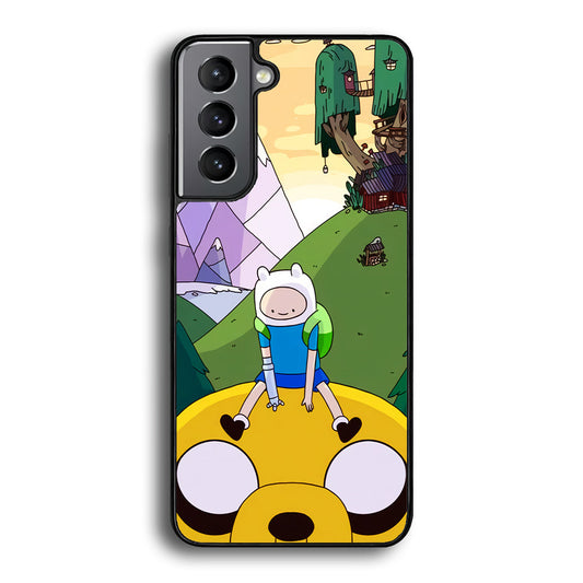 Fin And Jake Adventure Time Sad Moment Samsung Galaxy S22 Plus Case - Ezzystore