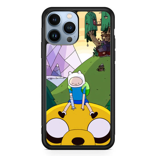 Fin And Jake Adventure Time Sad Moment iPhone 14 Pro Case