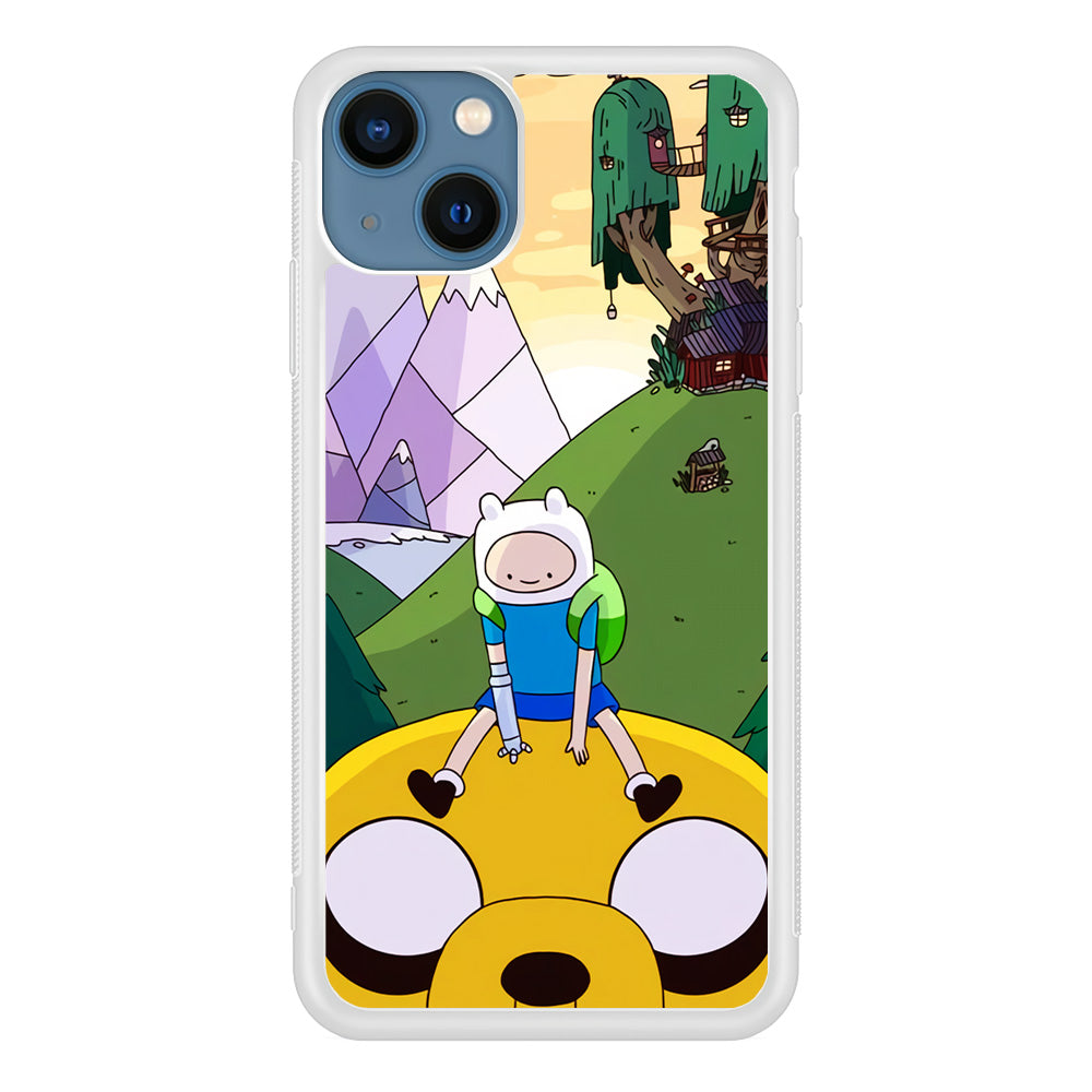 Fin And Jake Adventure Time Sad Moment iPhone 15 Plus Case