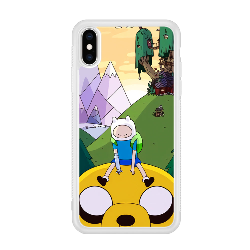 Fin And Jake Adventure Time Sad Moment iPhone XS Case