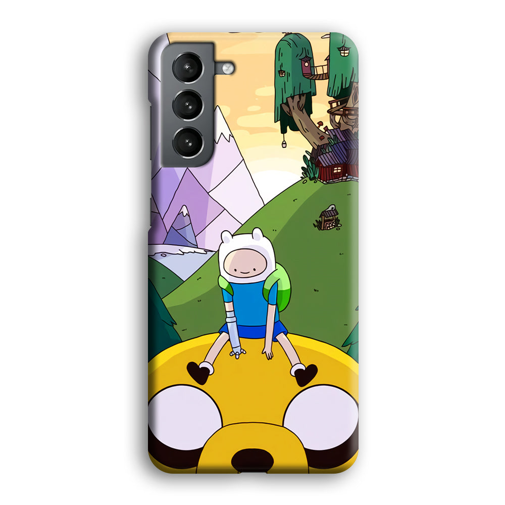 Fin And Jake Adventure Time Sad Moment Samsung Galaxy S21 Case