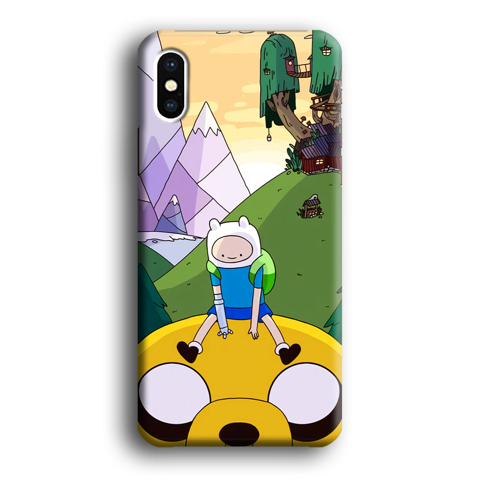 Fin And Jake Adventure Time Sad Moment iPhone XS Case