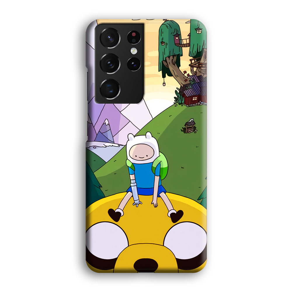 Fin And Jake Adventure Time Sad Moment Samsung Galaxy S21 Ultra Case