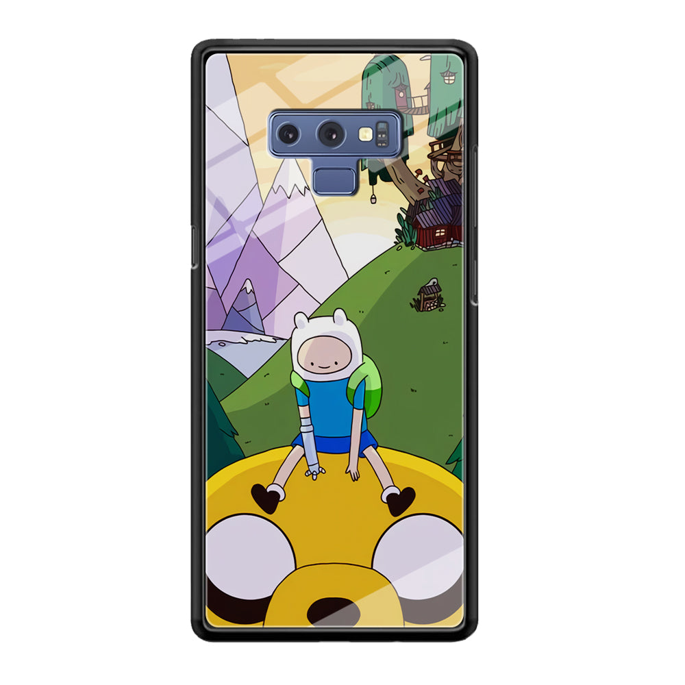 Fin And Jake Adventure Time Sad Moment Samsung Galaxy Note 9 Case