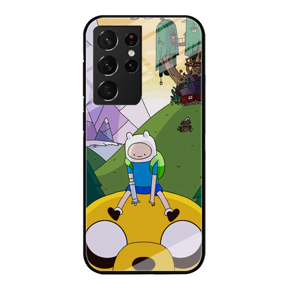 Fin And Jake Adventure Time Sad Moment Samsung Galaxy S21 Ultra Case