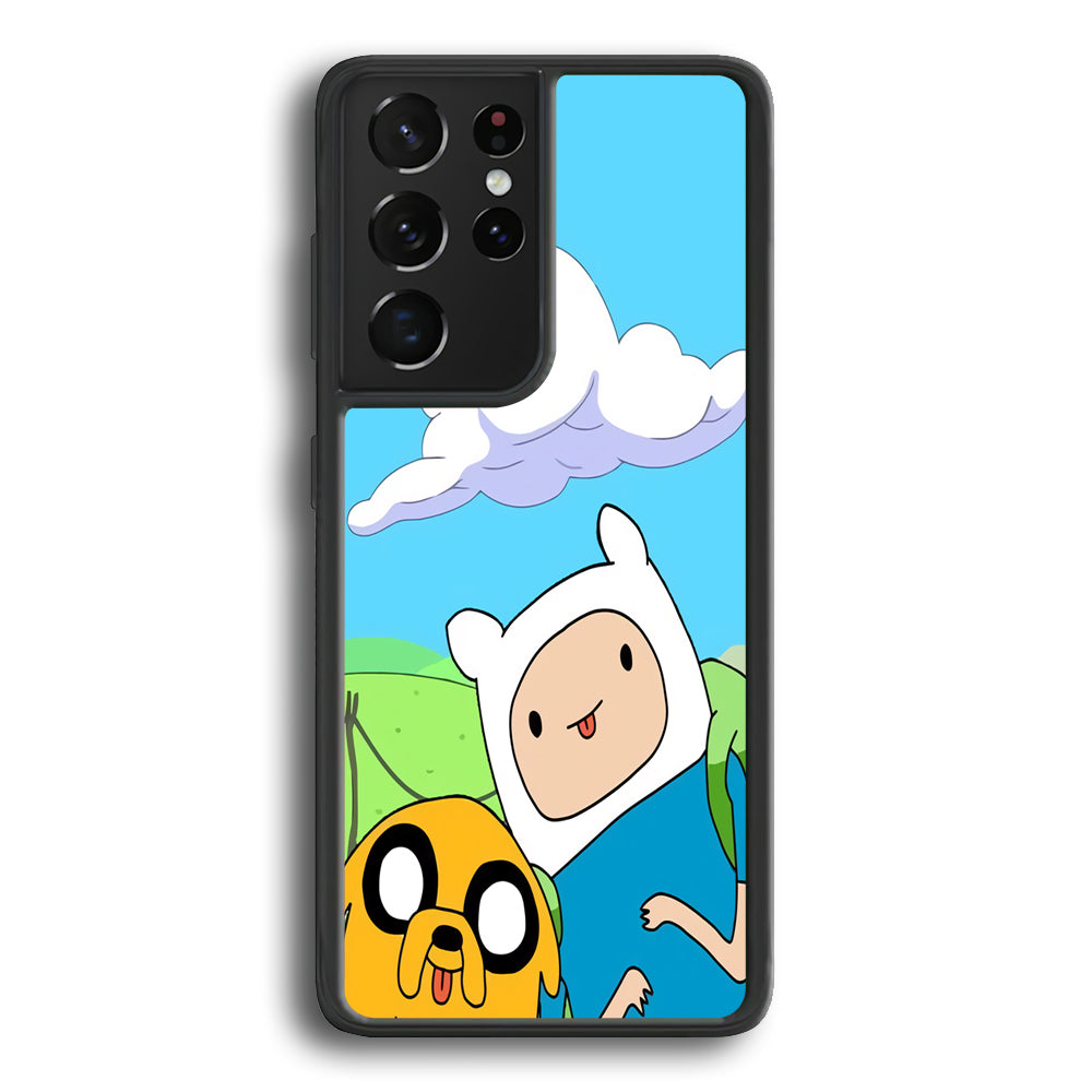 Finn and Jake Best Friend Samsung Galaxy S23 Ultra Case - Ezzystore