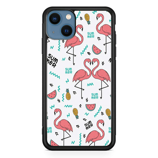 Flamingo Summer iPhone 14 Plus Case