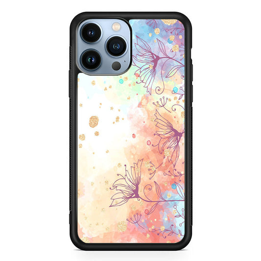 Flowers Purple And Mix Colours iPhone 15 Pro Case