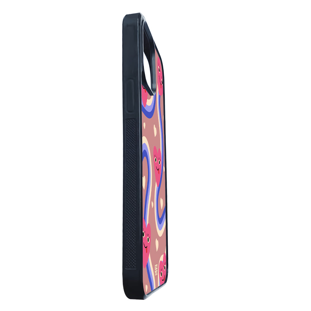 Flowing Rainbow Cheerful Heart Magsafe iPhone Case