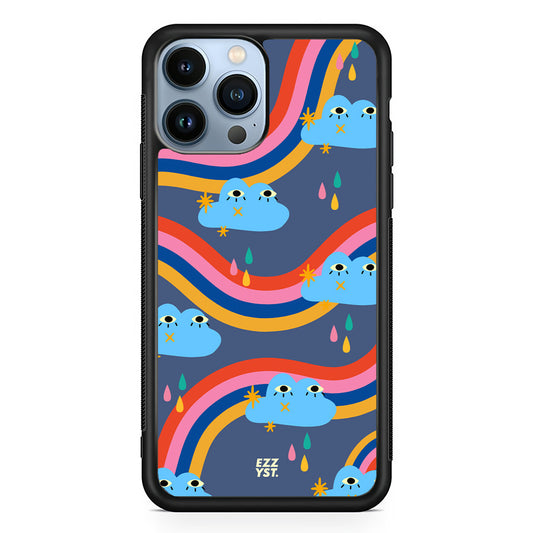Flowing Rainbow Clouds that Bring Rain Magsafe iPhone Case