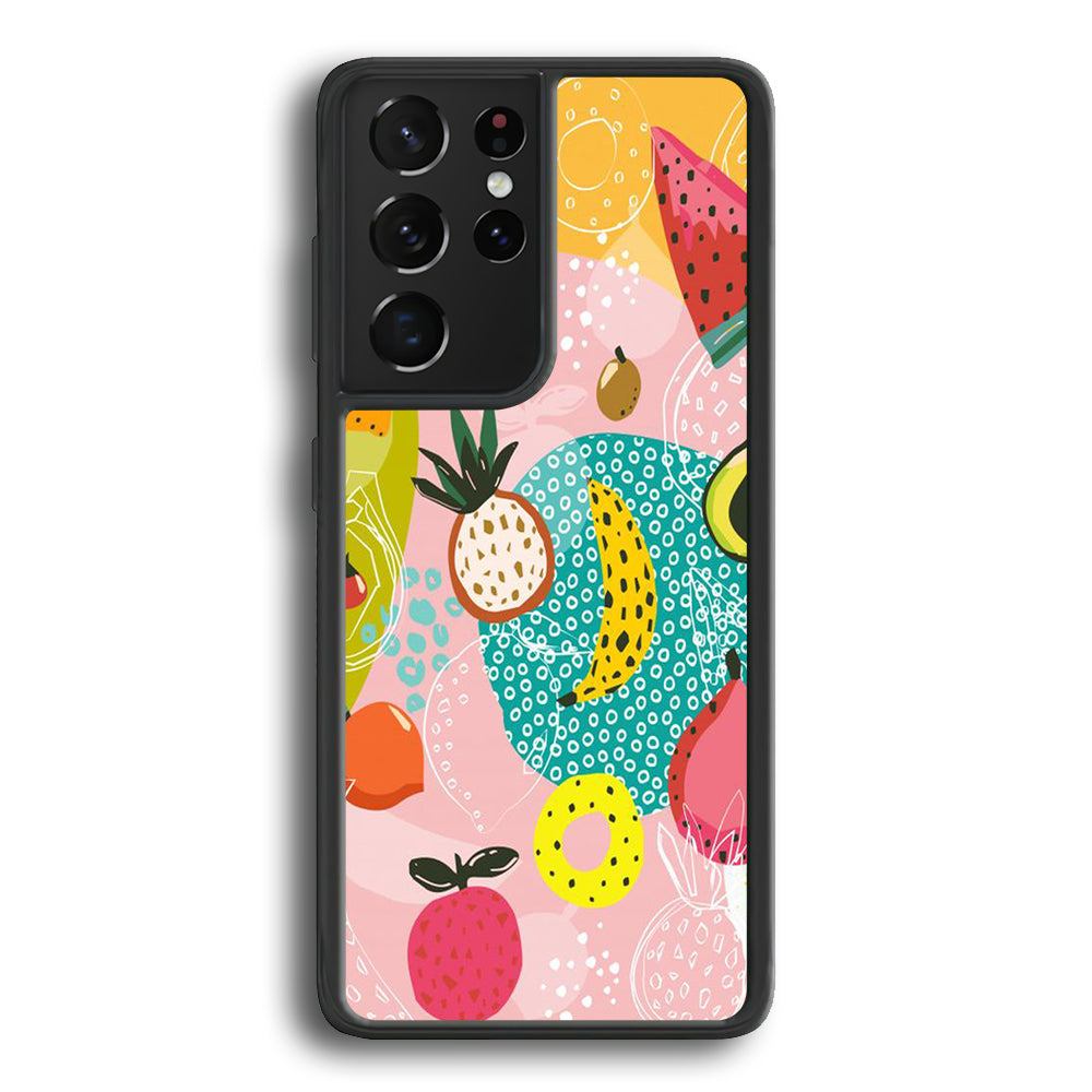 Fruit Mix Dessert Samsung Galaxy S23 Ultra Case - Ezzystore