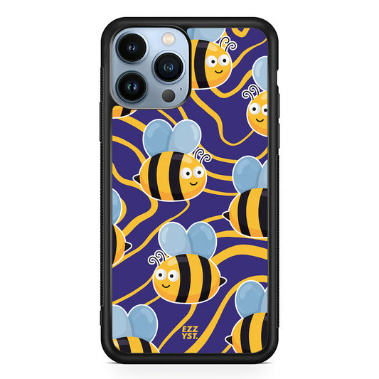 Funny Bugs Bee with a Sweet Smile Magsafe iPhone Case