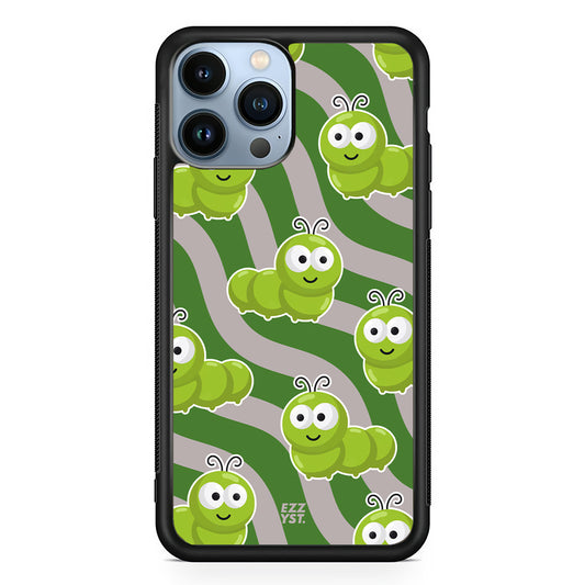 Funny Bugs Fat Caterpillar Walks Magsafe iPhone Case