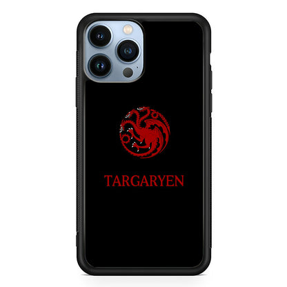 Game Of Thrones Targaryen Black Maroon Emblem iPhone 15 Pro Case