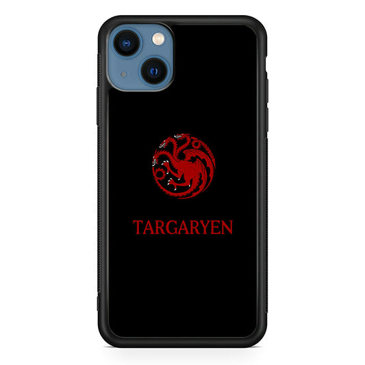 Game Of Thrones Targaryen Black Maroon Emblem iPhone 14 Plus Case